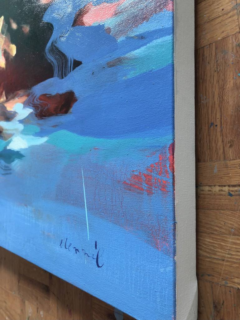 Original Figurative Beach Painting by Elizabeth Lennie