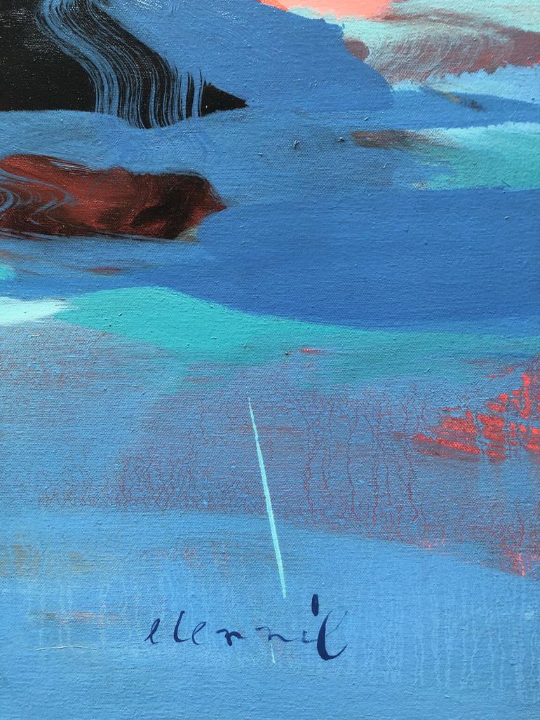 Original Figurative Beach Painting by Elizabeth Lennie