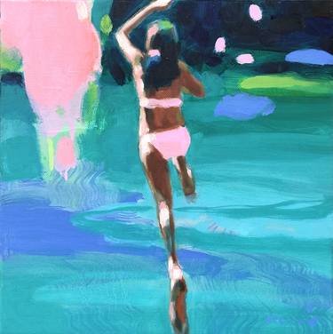 Print of Figurative Beach Paintings by Elizabeth Lennie