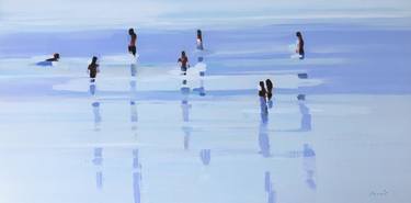 Print of Figurative Beach Paintings by Elizabeth Lennie