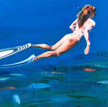 Print of Figurative Beach Paintings by Elizabeth Lennie