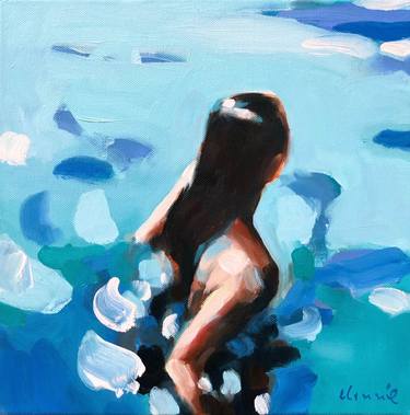 Print of Figurative Beach Paintings by Elizabeth Lennie