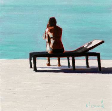 Print of Figurative Beach Paintings by Elizabeth Lennie