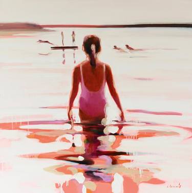 Print of Figurative Beach Paintings by Elizabeth Lennie