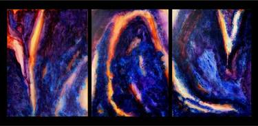 Elements (triptych).  In the middle, like a ghost; man. thumb