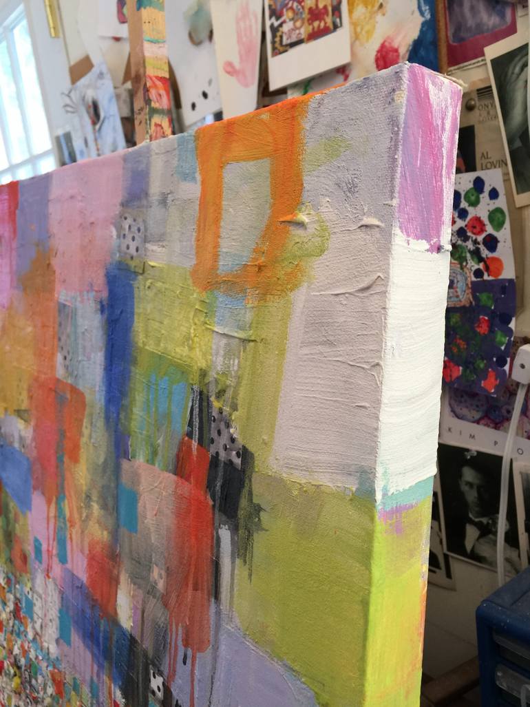 Original Modernism Abstract Painting by Michelle Daisley Moffitt