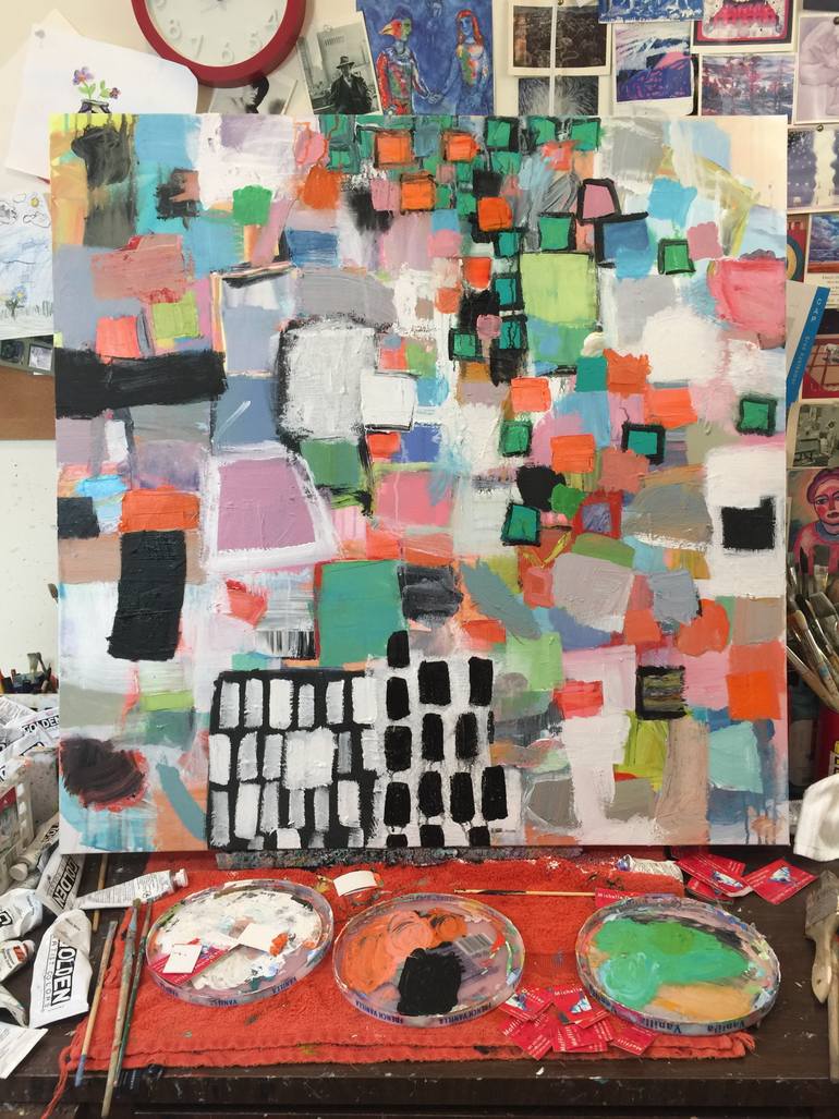 Original Abstract Expressionism Abstract Painting by Michelle Daisley Moffitt