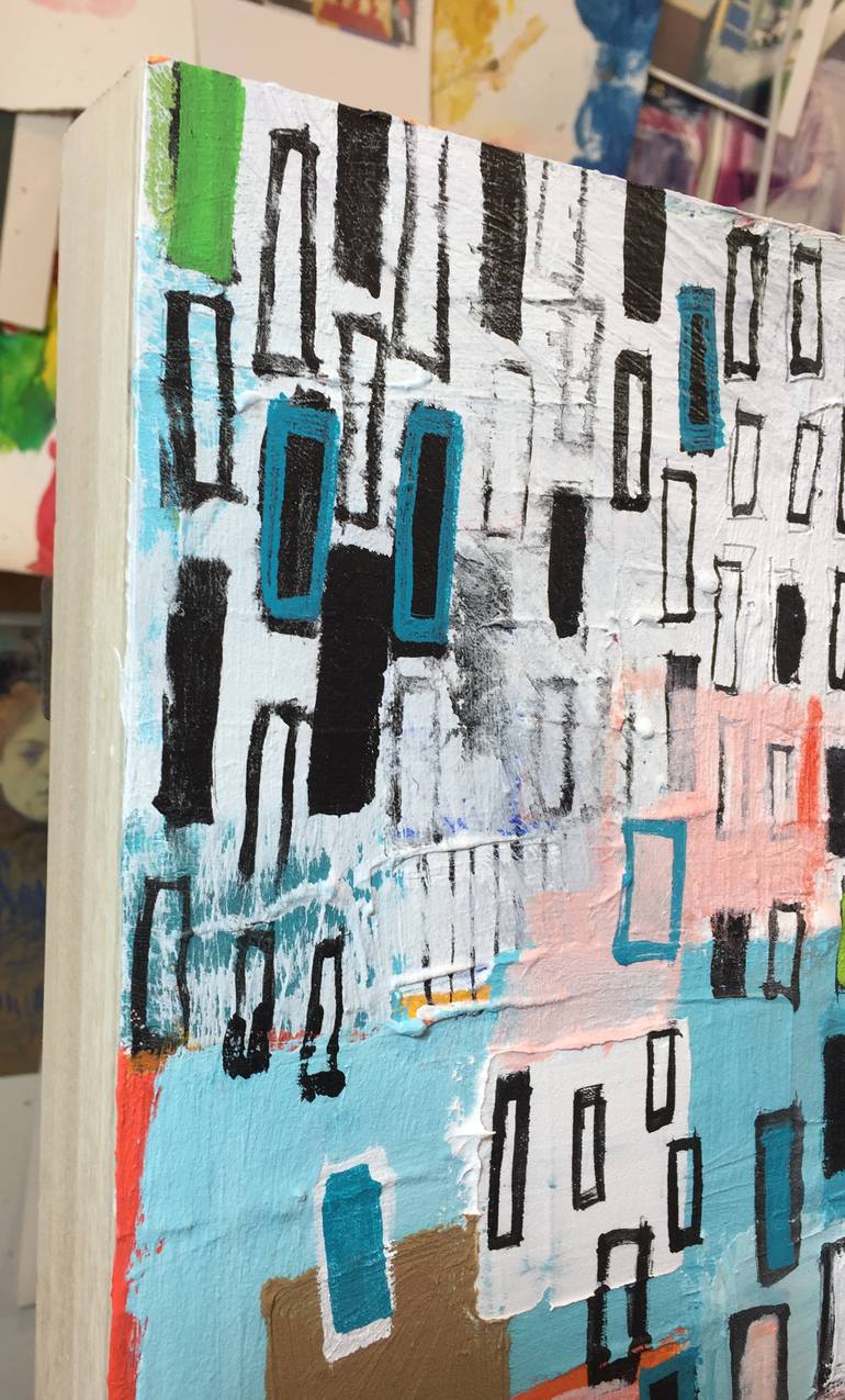 Original Modernism Abstract Painting by Michelle Daisley Moffitt