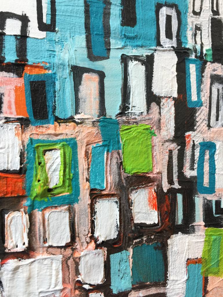 Original Modernism Abstract Painting by Michelle Daisley Moffitt