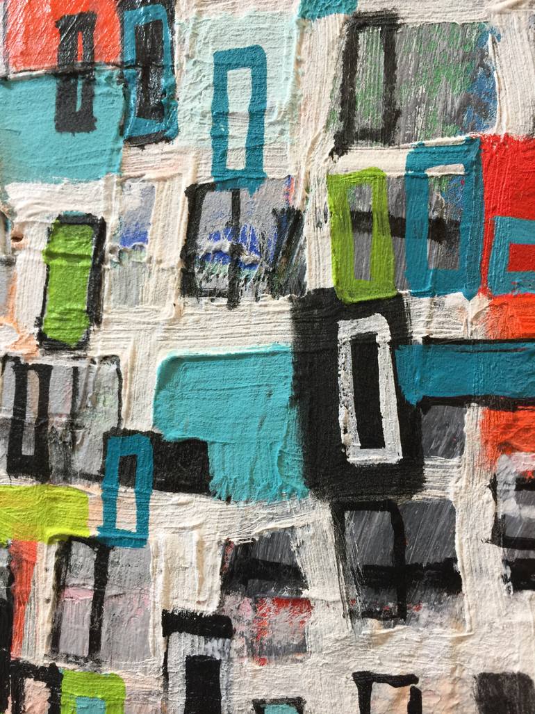 Original Modernism Abstract Painting by Michelle Daisley Moffitt
