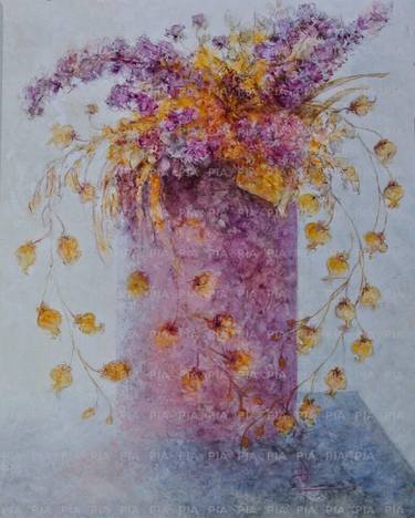 Original Floral Paintings by PIA Cantos Floridos