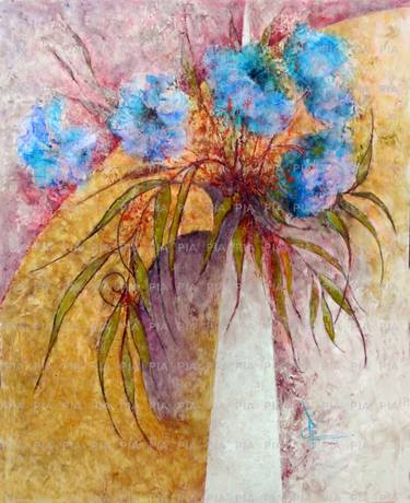 Original Floral Painting by PIA Cantos Floridos