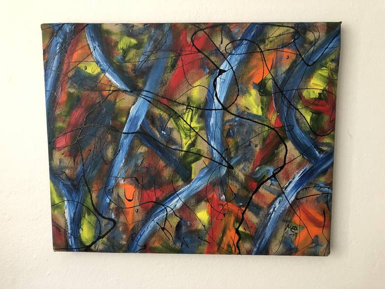 Original Abstract Expressionism Abstract Painting by Marcus Carlsson