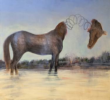 Original Contemporary Animal Painting by Jamal Toomaj