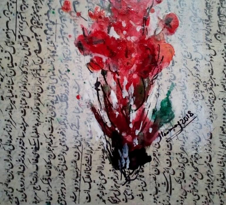 Original Floral Painting by Jamal Toomaj