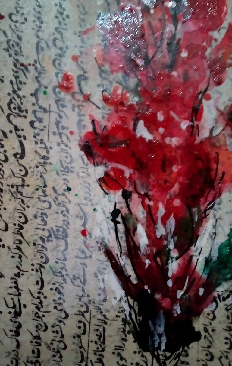 Original Floral Painting by Jamal Toomaj