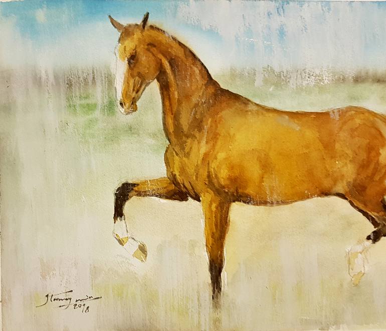 Original Horse Painting by Jamal Toomaj