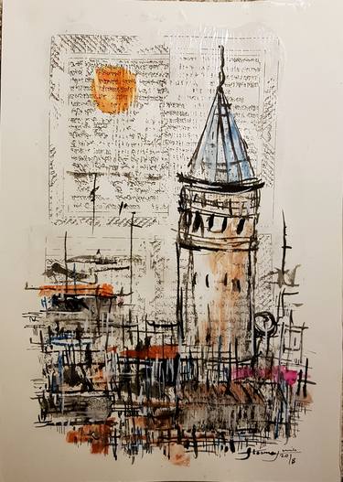 Print of Fine Art Cities Drawings by Jamal Toomaj