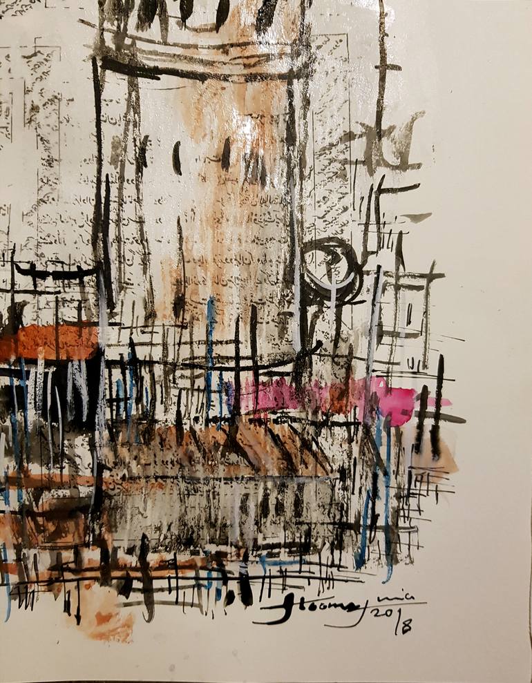 Original Other Cities Drawing by Jamal Toomaj