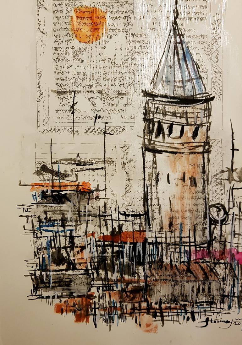 Original Other Cities Drawing by Jamal Toomaj