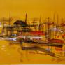 An artwork from Istanbul city and its beautiful cityscape