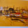 An artwork from Istanbul city and its beautiful cityscape