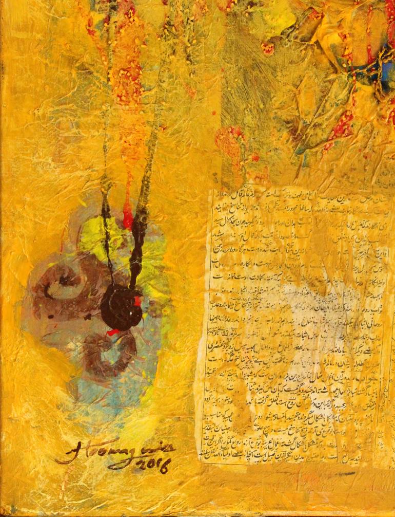 Original Abstract Expressionism Abstract Painting by Jamal Toomaj