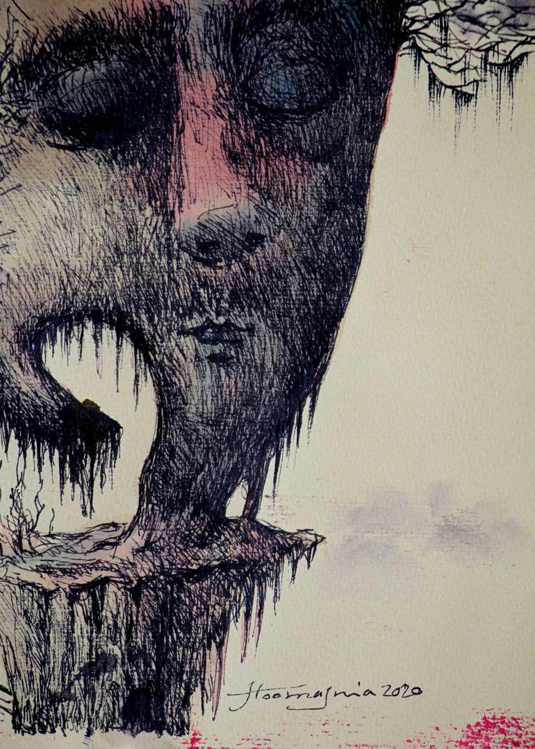 Original Surrealism People Drawing by Jamal Toomaj
