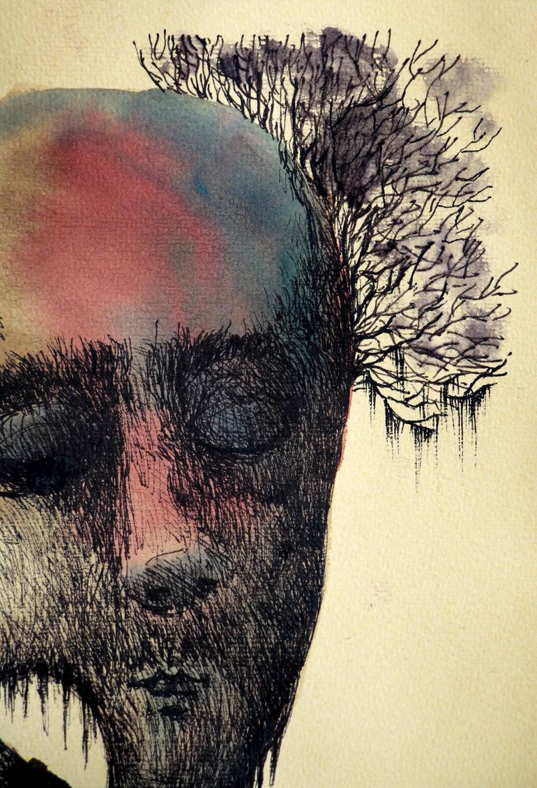 Original Surrealism People Drawing by Jamal Toomaj
