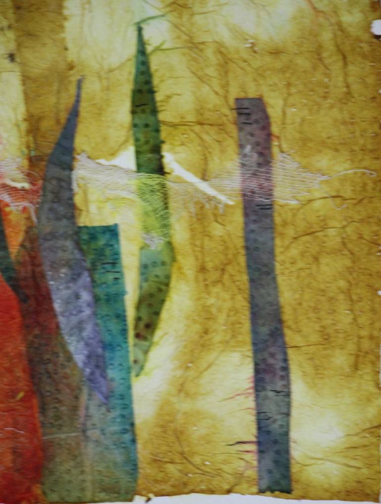 Original Modernism Abstract Painting by Jamaleddin Toomajnia