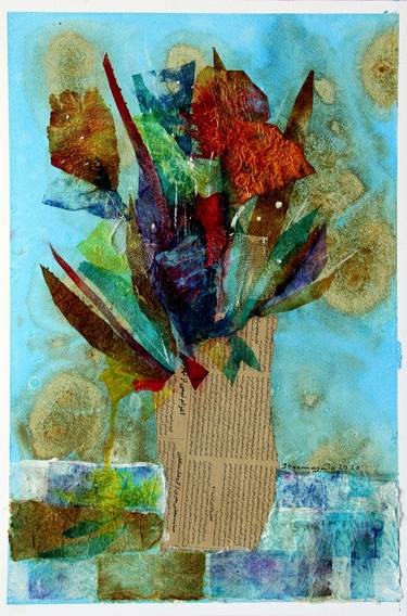 Print of Floral Collage by Jamal Toomaj