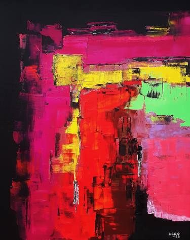 Original Abstract Paintings by Heinz HEGO Goevert