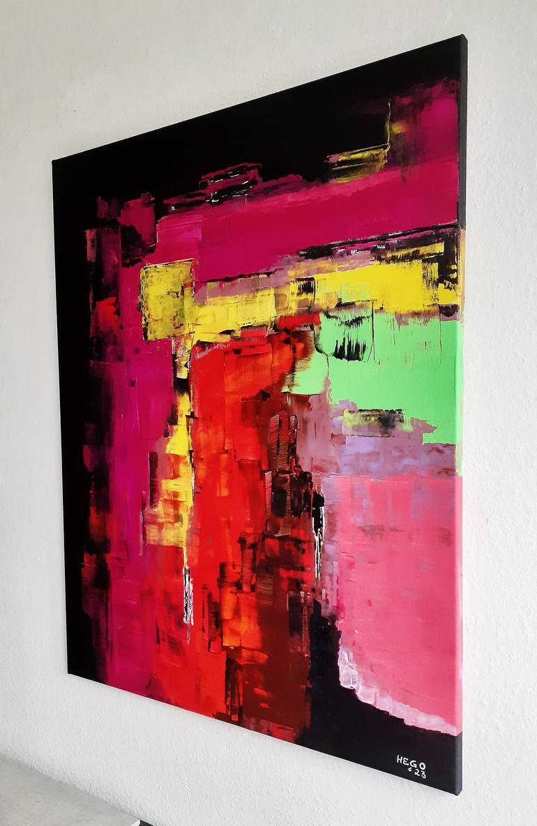 Original Abstract Painting by Heinz HEGO Goevert