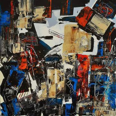 Original Abstract Expressionism Abstract Paintings by Heinz HEGO Goevert