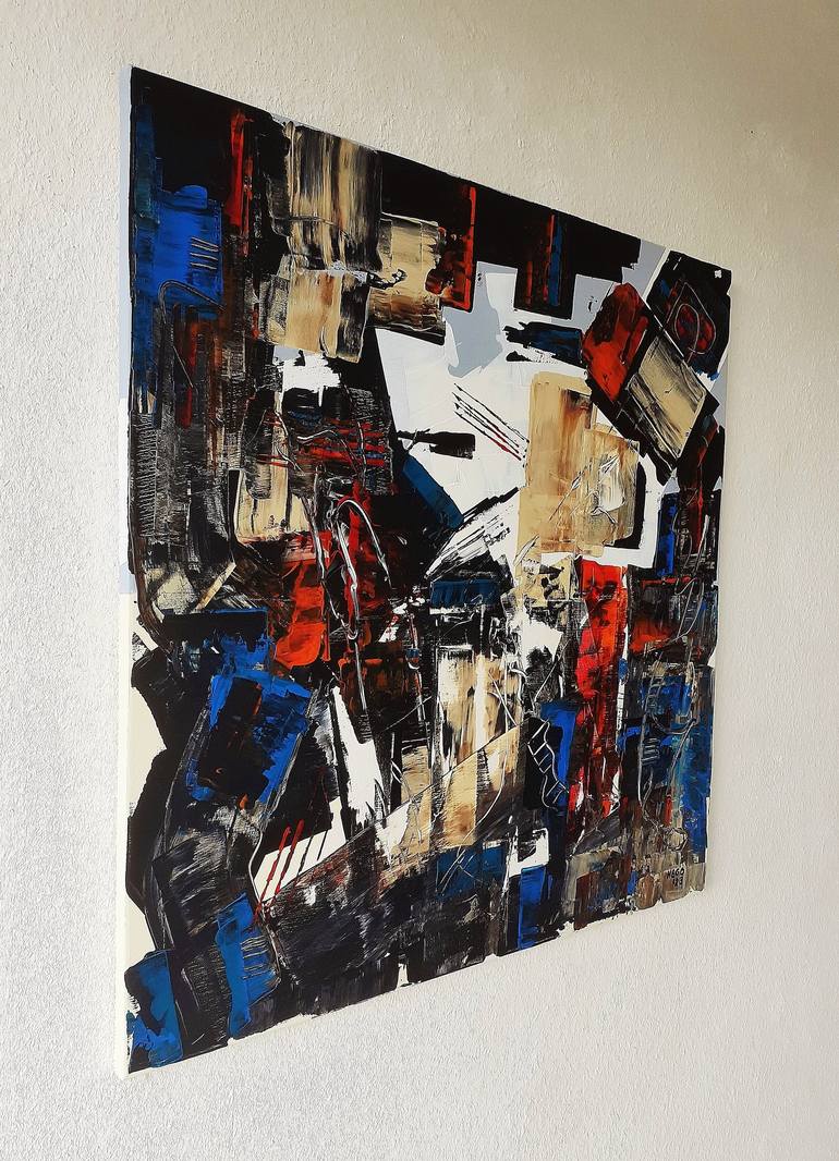 Original Abstract Painting by Heinz HEGO Goevert