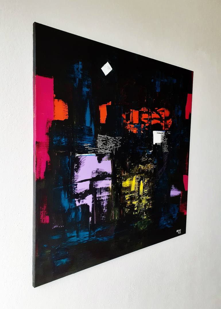 Original Abstract Painting by Heinz HEGO Goevert