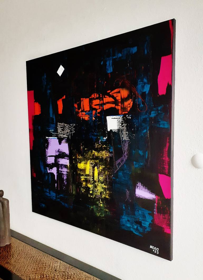 Original Abstract Painting by Heinz HEGO Goevert