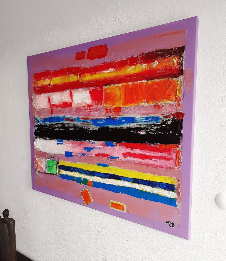 Original Abstract Painting by Heinz HEGO Goevert