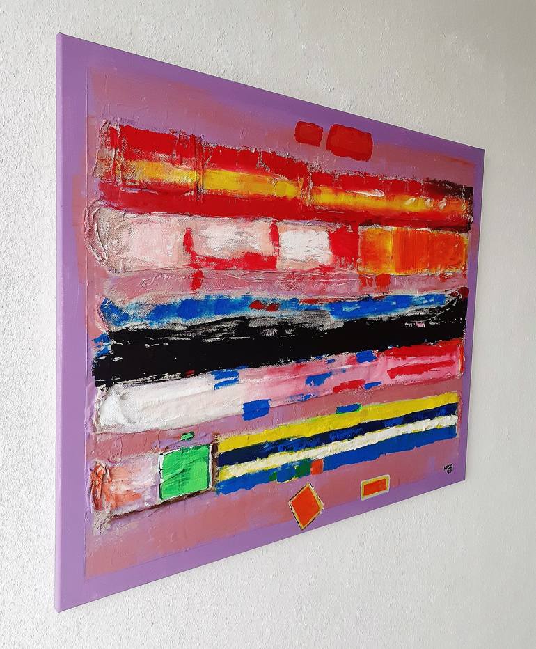 Original Abstract Painting by Heinz HEGO Goevert