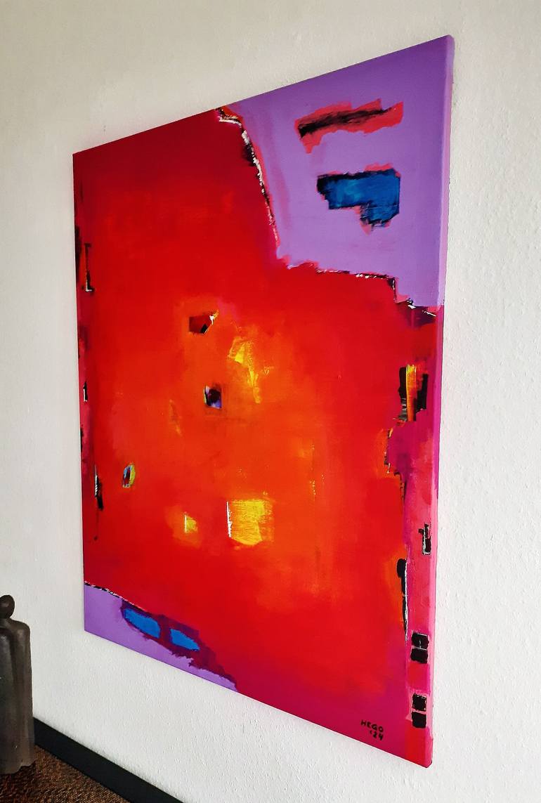 Original Abstract Painting by Heinz HEGO Goevert