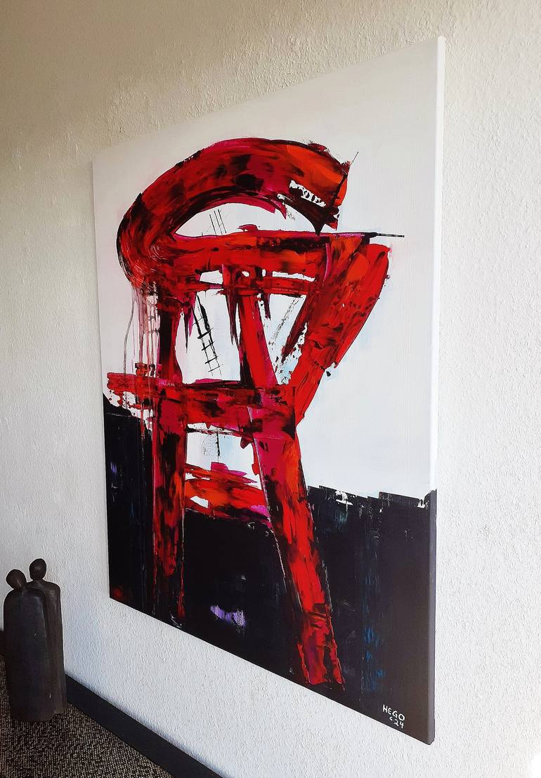 Original Abstract Painting by Heinz HEGO Goevert