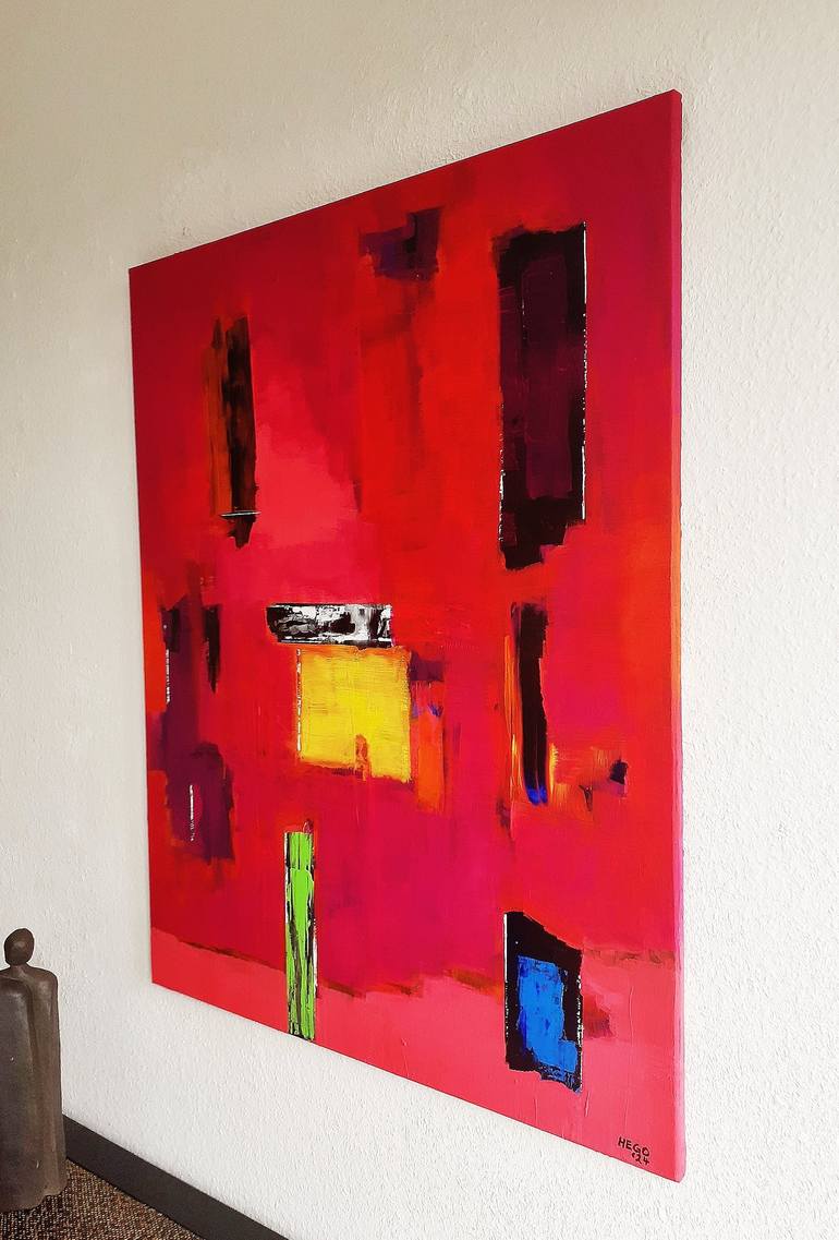 Original Abstract Painting by Heinz HEGO Goevert