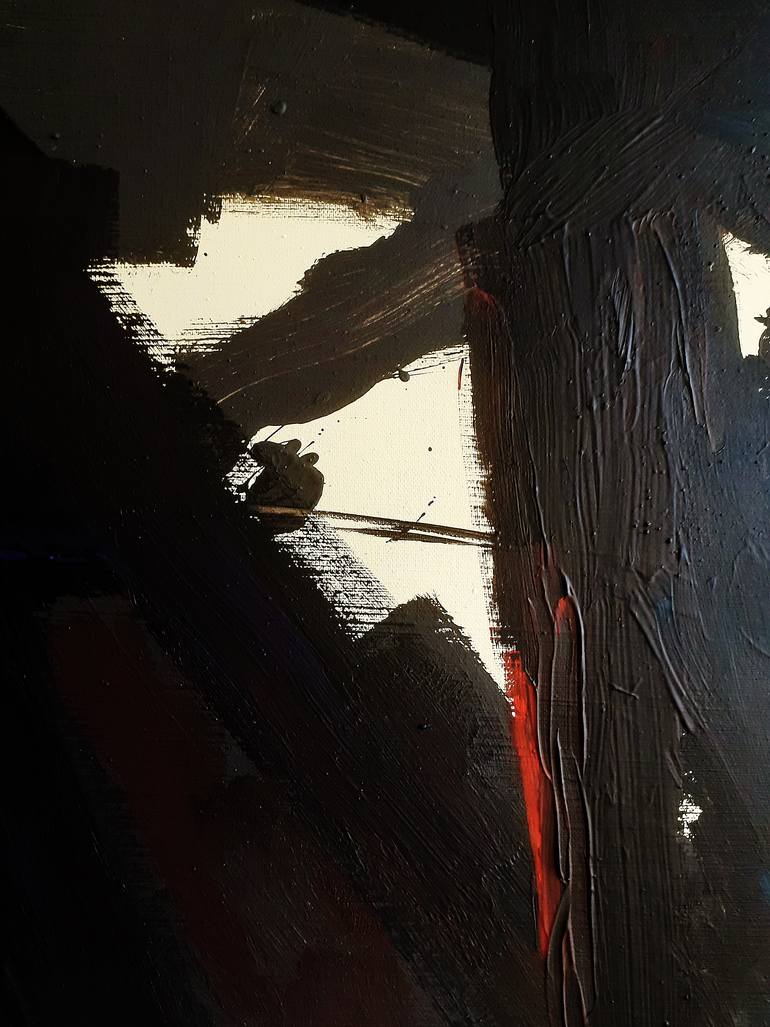 Original Abstract Expressionism Abstract Painting by Heinz Hego Goevert