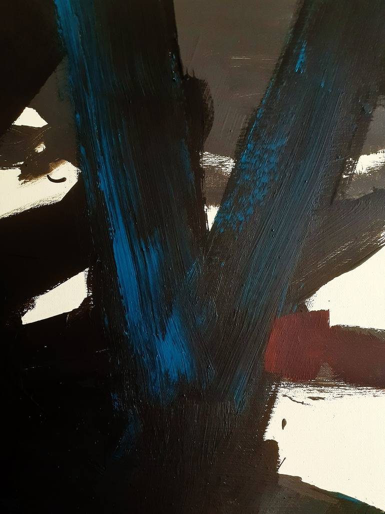 Original Abstract Expressionism Abstract Painting by Heinz Hego Goevert