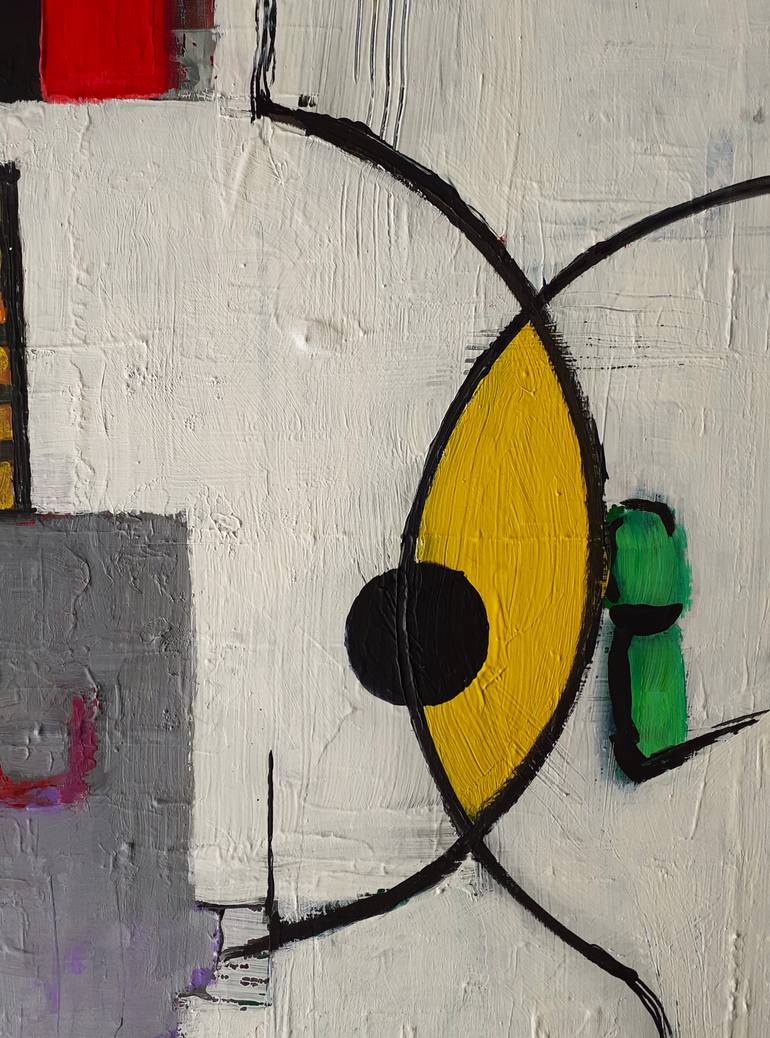 Original Abstract Expressionism Abstract Painting by Heinz Hego Goevert