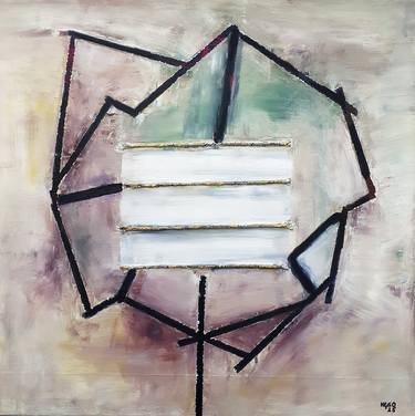 Original Abstract Expressionism Abstract Painting by Heinz Hego Goevert
