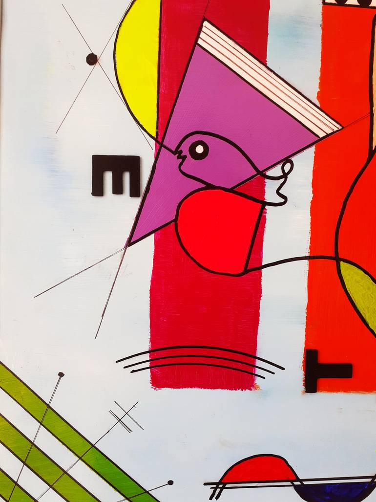 Original Abstract Expressionism Abstract Painting by Heinz Hego Goevert