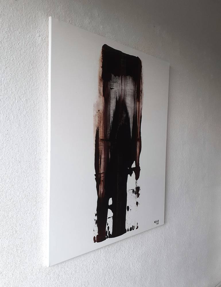 Original Abstract Expressionism Abstract Painting by Heinz Hego Goevert