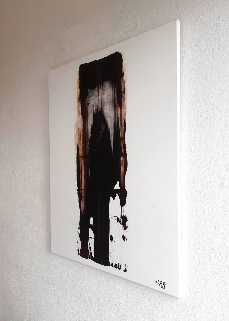 Original Abstract Expressionism Abstract Painting by Heinz Hego Goevert