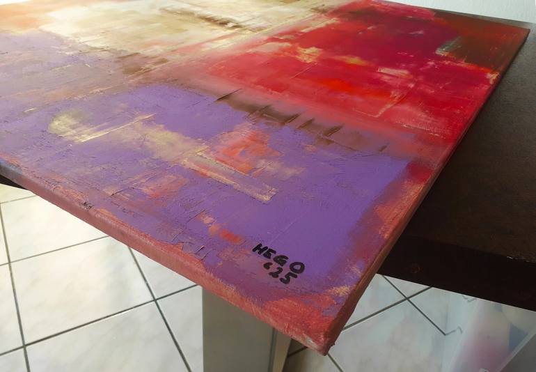 Original Abstract Painting by Heinz Hego Goevert
